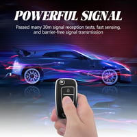 TOOMUME TPU Autókulcs Tok Hyundai i30 ix35 Kona Tucson Elantra Sonata Creta Verna Flip Kulcshoz - Silver-grey 6