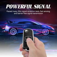 TOOMUME TPU Autókulcs Tok Mazda 2 3 5 6 CX-3 CX-5 CX-30 MX-5 Flip Kulcshoz - 2 Tasten, Pink silver 6