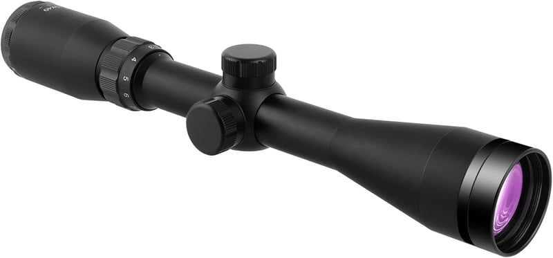 ToopMount 3-9x40 Airsoft Távcső Lila Lencsebevonattal és Gyorscserélhető Fedéllel