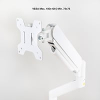 TOOQ DB1334TNR-W asztali monitortartó 13-34"-os kijelzőkhöz - fehér 5