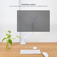 TOOQ DB1334TNR-W asztali monitortartó 13-34"-os kijelzőkhöz - fehér 3