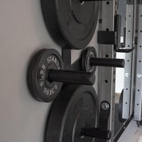 TOOSOAR Falra szerelhető súlytárcsa tartó állvány készlet 2 db, fekete ötvözött acél, kompakt osztott váz, 2 inch tárcsához 6