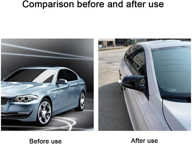 TOOSOAR Fényes Fekete Tükörház BMW 3-as E90/E91/E92/E93 2009-2012 Sporty Tuning
