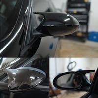 TOOSOAR Fényes Fekete Tükörház BMW 3-as E90/E91/E92/E93 2009-2012 Sporty Tuning 6