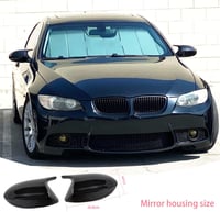 TOOSOAR Fényes Fekete Tükörház BMW 3-as E90/E91/E92/E93 2009-2012 Sporty Tuning 2