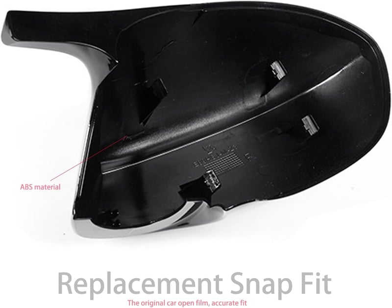 TOOSOAR Fényes Fekete Tükörház BMW 3-as E90/E91/E92/E93 2009-2012 Sporty Tuning