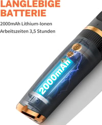 Toozey Professzionális Kutyanyíró - 7500 RPM Erős Motor, Csendes Működés, 33 Fogas Titán-Kerámia Penge, Vezeték Nélküli, Macskákhoz is, 6 Vá 5