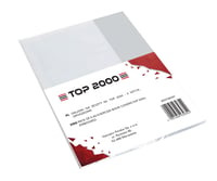TOP-2000 Copertă pentru caiete și cărți DIN A5, transparentă, texturată, polipropilenă reciclabilă, 0,09 mm, extra rezistentă, incoloră, 5 bucăți 2