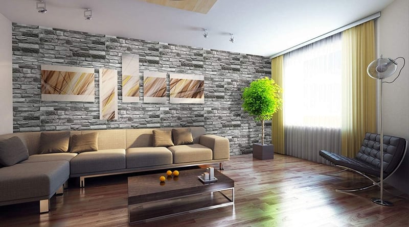 top.eco.wall 3D Dekoratív Falburkolat PVC Szürke FalPanel 10db 98 x 0.5 x 49.8 cm