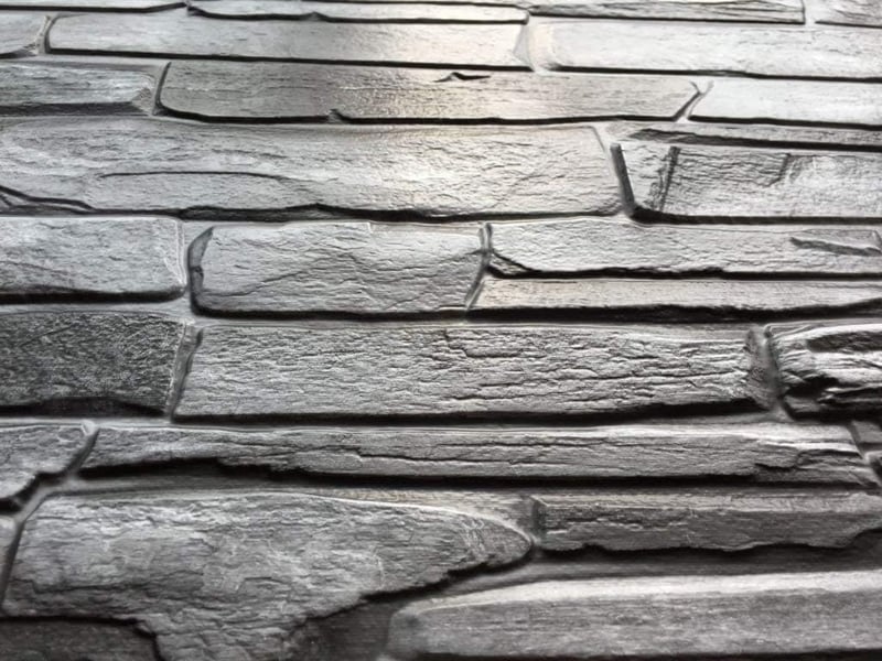top.eco.wall 3D Dekoratív Falburkolat PVC Szürke FalPanel 10db 98 x 0.5 x 49.8 cm