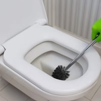 Top-spring WC kefe szett 4 darab rozsdamentes acél nyéllel, 7,5 cm átmérő, fürdőszobai kefe - Bürstenkopf Ø 7,5 cm, 4 Pieces, Diameter 7.5 Cm, Black 6
