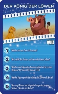 Kartová hra Top Trumps Quiz Disney edícia – Kvízová hra pre fanúšikov Disney – 2+ hráčov – od 8 rokov – 1 balenie 4