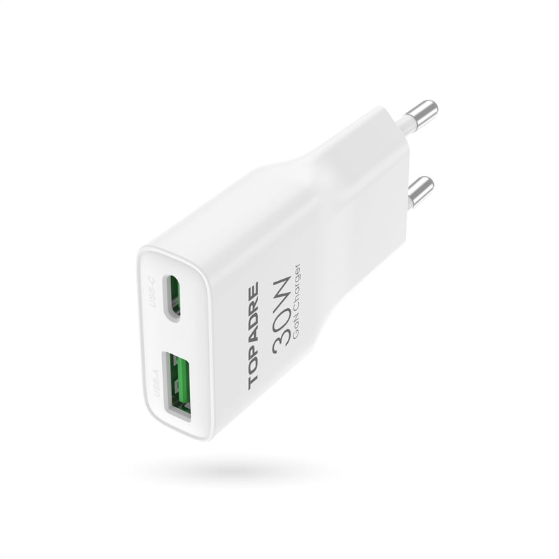 TOPADRE 30W USB-C rýchlonabíjačka, mini adaptér, kompatibilná s iPhone 17/16, kompaktná sieťová nabíjačka