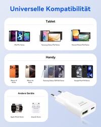 TOPADRE 30W USB-C rýchlonabíjačka, mini adaptér, kompatibilná s iPhone 17/16, kompaktná sieťová nabíjačka 6