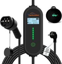TopAutoGear Type 2 Schuko elektromos autó töltőkábel 10m 3.68kW IP65 vízálló 1
