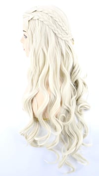 Topcosplay Khaleesi cosplay paróka - szőke, hosszú hullámos 3