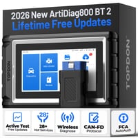 Dispozitiv de diagnosticare auto TOPDON AD800BT V2.0 OBD2 - Actualizări gratuite pe viață 1