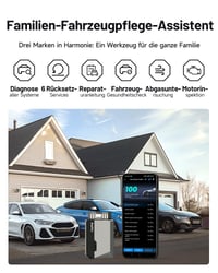 Diagnostické zariadenie TOPDON Carpal-A OBD2 s Bluetooth pripojením, 6 servisných funkcií resetovania, kompletná diagnostika systémov, kompatibilné s iOS a Android 2