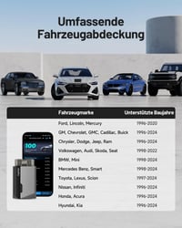 Diagnostické zariadenie TOPDON Carpal-A OBD2 s Bluetooth pripojením, 6 servisných funkcií resetovania, kompletná diagnostika systémov, kompatibilné s iOS a Android 9