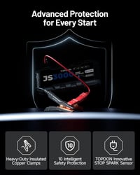 TOPDON JS3000 Jump Starter și Power Bank auto, 12V, pentru motoare pe benzină de până la 9L și diesel de până la 7L 4