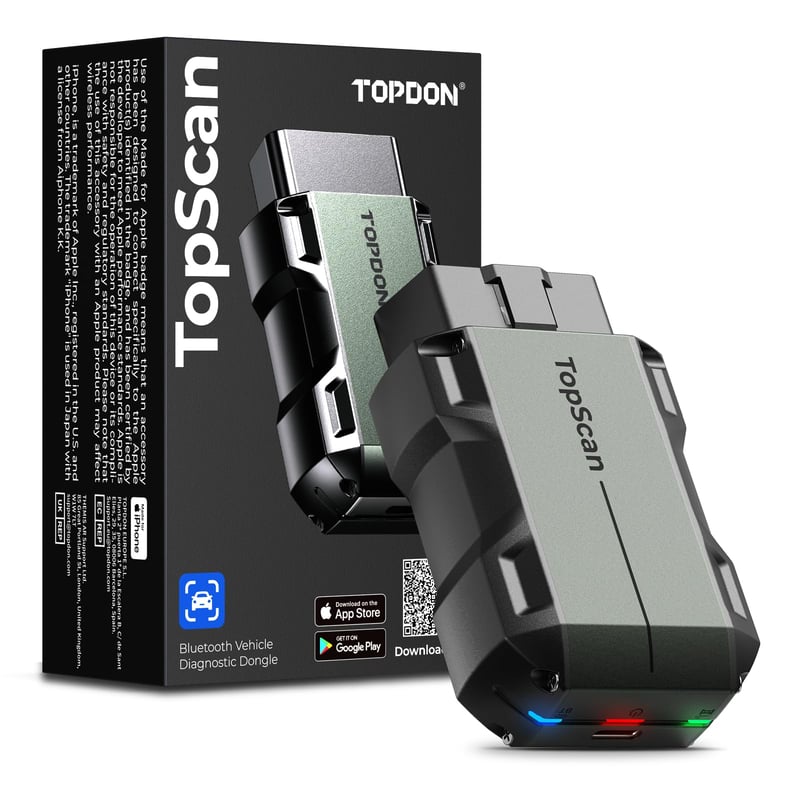 Dispozitiv de diagnoză auto TOPDON TopScan Lite OBD2 cu control bidirecțional