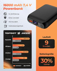 Topdot Fűthető Női Mellény Powerbank 16000mAh 10 Zóna 3 Fokozat 4