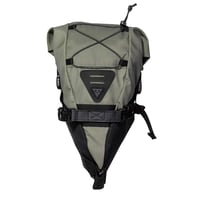 Cyklistická podsedlová taška Topeak BackLoader – vodoodolná, zelená, 6-litrová, s vnútorným vodotesným vakom, bikepacking taška 7