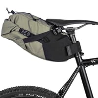 Cyklistická podsedlová taška Topeak BackLoader – vodoodolná, zelená, 6-litrová, s vnútorným vodotesným vakom, bikepacking taška 9