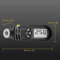 Topeak Smart D2 digitális nyomásmérő kerékpárhoz fekete 5