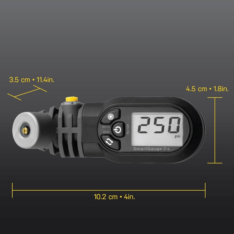 Topeak Smart D2 digitális nyomásmérő kerékpárhoz fekete