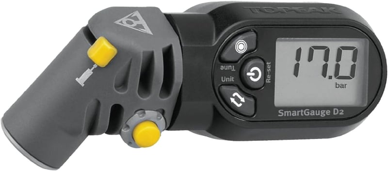 Topeak Smart D2 digitális nyomásmérő kerékpárhoz fekete