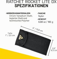 Topeak TT2524 Ratchet Rocket Lite DX kerékpáros multiszerszám - fekete 7