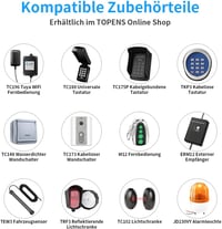 TOPENS RK1100T Automatikus Csúszókapu Nyitó 1300 kg-ig, 2 Távirányítóval 8