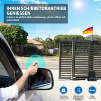 TOPENS RK990T Tolókapu Motor Automatikus Kapunyitó 2 Távirányítóval 1000 kg Teherbírás 12 m Kapuhossz 4 m Fogasléc 2