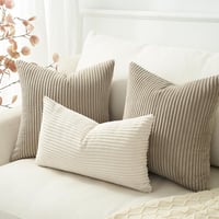 Topfinel 2 db Taupe Kordbársony Párnahuzat 40x40 cm Puha Dekoratív 5