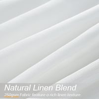Topfinel fehér voile függöny szalon nappali 140x260 cm 2 darab átlátszó - 140L x 260A cm (2 Pannelli), 2, White 7