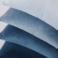 Topfinel Kék Bársony Párnahuzat Szett 50x50 cm - 4 db Színátmenetes Puha Dekorációs Huzat Kanapéra, Nappaliba, Gyerekszobába - Cipzáras, Mos 6