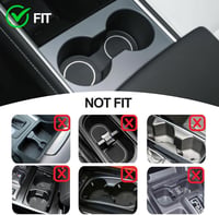 Topfit autós asztal laptop tartóval 360° forgatható pohártartó Tesla Model Y/3/S 4