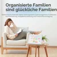 Digitálny kalendár TOPGO 15,6-palcový elektronický nástenný kalendár so zdieľaním fotografií a videí, inteligentný plánovač pre rodinu a kanceláriu, so stojanom na stôl 8