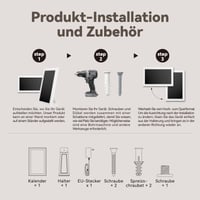 Digitálny kalendár TOPGO 15,6-palcový elektronický nástenný kalendár so zdieľaním fotografií a videí, inteligentný plánovač pre rodinu a kanceláriu, so stojanom na stôl 7