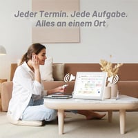 Digitálny kalendár TOPGO 15,6-palcový elektronický nástenný kalendár so zdieľaním fotografií a videí, inteligentný plánovač pre rodinu a kanceláriu, so stojanom na stôl 9