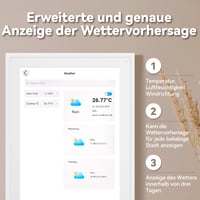 Digitálny kalendár TOPGO 15,6-palcový elektronický nástenný kalendár so zdieľaním fotografií a videí, inteligentný plánovač pre rodinu a kanceláriu, so stojanom na stôl 6