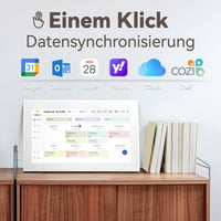 Digitálny kalendár TOPGO 15,6-palcový elektronický nástenný kalendár so zdieľaním fotografií a videí, inteligentný plánovač pre rodinu a kanceláriu, so stojanom na stôl 4