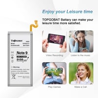 Náhradná batéria TOPGOBAT pre Samsung Galaxy Note 9, vysoká kapacita 5150 mAh, pre N9600 SM-N9600 N960U N960F N960A N960T N960P, vrátane sady náradia 3