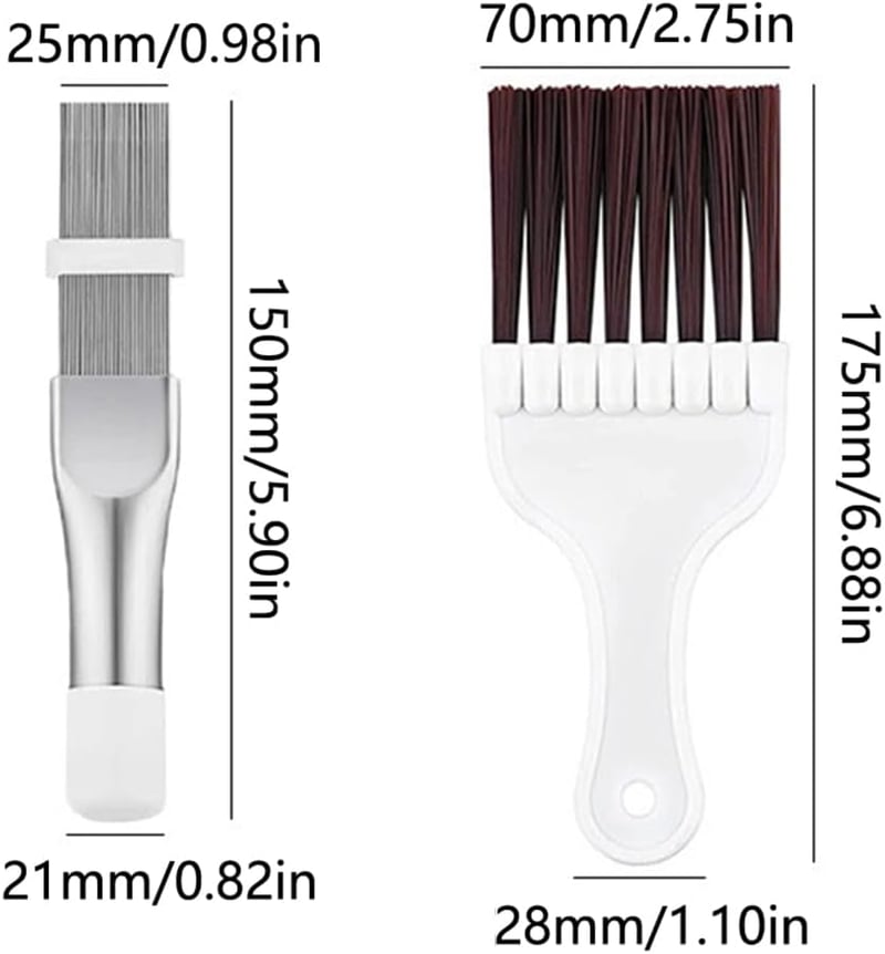 TopHomer 3 db Klíma Kondenzátor Fésű Szett Tisztítóhoz