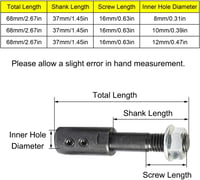 TopHomer 8mm Motor Adapter Köszörű Tengely Hosszabbító Polírozó Csiszoló Gépekhez Mandrel Extender Tárcsa Rögzítő 3