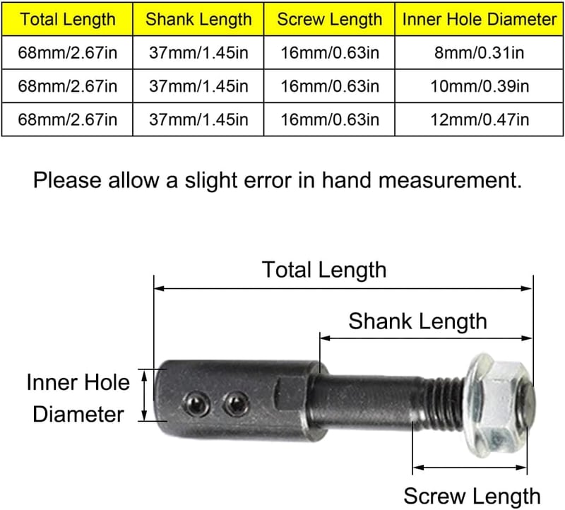TopHomer 8mm Motor Adapter Köszörű Tengely Hosszabbító Polírozó Csiszoló Gépekhez Mandrel Extender Tárcsa Rögzítő