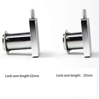 TopHomer Nábytkový zámok cylindrický 22 mm / 32 mm, kľúčový zámok na zásuvky, zámok na presklené skrinky a poštové schránky, bezpečnostný zámok s 2 kľúčmi 5