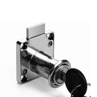 TopHomer Nábytkový zámok cylindrický 22 mm / 32 mm, kľúčový zámok na zásuvky, zámok na presklené skrinky a poštové schránky, bezpečnostný zámok s 2 kľúčmi 1