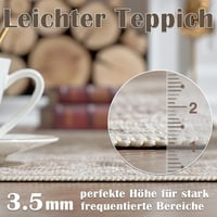 TOPICK Barna Vintage Futószőnyeg 60x300 cm - Virágmintás, Csúszásmentes, Mosható Szőnyeg Nappaliba, Irodába, Konyhába - Vékony, Összehajthat 5